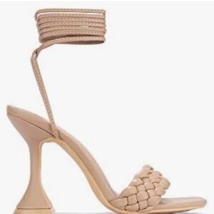 Cape Robbin Tan Braided Strap Heels